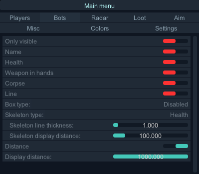 Delta Force Cheat Features
